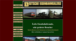 Desktop Screenshot of deutscheeisenbahngalerie.net